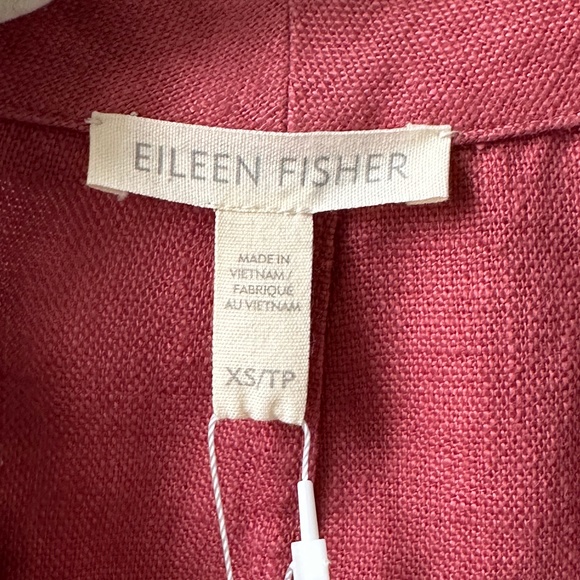 Eileen Fisher NWT 100% Organic Cotton Shawl Collar Jacket Size XS - Picture 3 of 4